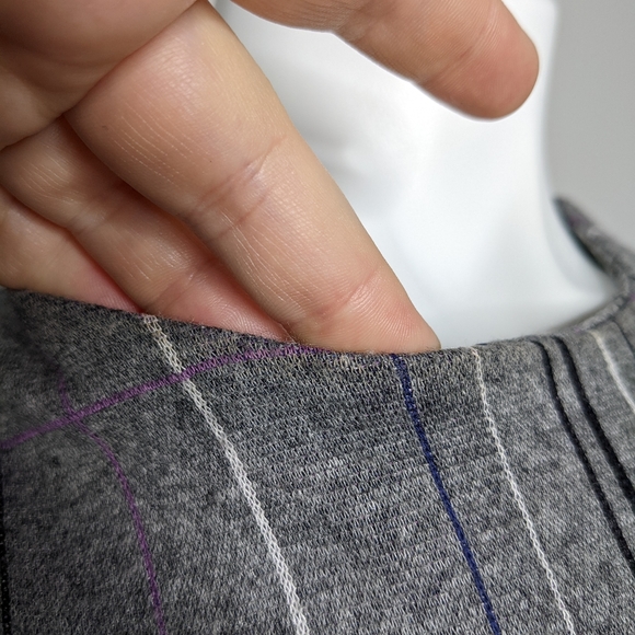 J Jill Ponte grey knit dress S - Picture 3 of 10